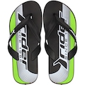 Chinelo Rider Fell Urban - Adulto PRETO/BRANCO
