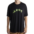 Camiseta Lost Saturn Glow In The Dark Oversized - Masculina PRETO