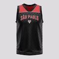 Camiseta Regata do São Paulo Braziline University - Infantil PRETO