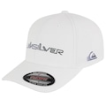 Boné Aba Curva Quiksilver Gradient Reflective - Fechado - Unissex BRANCO