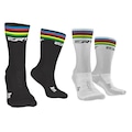 Kit Meia Cano Médio ERT Campeão Mundial - Adulto PRETO/BRANCO