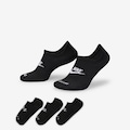 Kit de Meias Soquetes Nike Everyday Cushioned - 3 Pares - Adulto PRETO