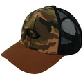 Boné Aba Curva Oakley Metal Ellipse Camo Trucker Hat Almond - Snapback - Adulto MARROM