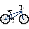 Bicicleta aro 20 Krw Bmx Cross - V-Brake - sem Marchas - Infantil AZUL ESC/PRETO