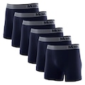 Kit Cuecas Boxer Mash Microfibra sem Costura 710.01 - Adulto - 6 unidades AZUL ESC/AZUL