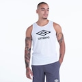 Camiseta Regata Umbro Essential Diamond - Masculina BRANCO