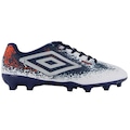 Chuteira de Campo Umbro Cosmic - Adulto BRANCO/LARANJA