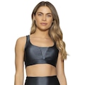 Top Fitness com Bojo Run More Shine Tule - Feminino CHUMBO