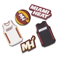 Jibbitz Crocs Nba Miami Heat - 5 Unidades - Unissex BRANCO