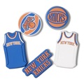 Jibbitz NBA New York Knicks - 5 Unidades - Unissex BRANCO
