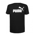 Camiseta Puma Ess Logo Tee 680767 - Masculina PRETO