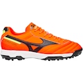 Chuteira Society Mizuno Morelia Classic AS TF - Adulto LARANJA/PRETO