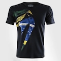 Camisa Venum Giant Brazilian Flags - Masculina PRETO