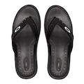 Chinelo Oakley Crowd - Masculino PRETO/PRATA