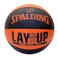 Mini Bola Basquete Spalding Lay-Up LARANJA/PRETO