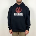 Blusão de Moletom Element Fechado Vertical - Masculino PRETO