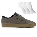 Tênis Mormaii Max + 3 Pares de Meias - Masculino MARROM