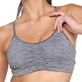 Top Fitness com Bojo Puma Studio Foundation Baixo Impacto - Feminino CINZA