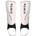 Caneleira de Futebol Finta Fúria com Tornozeleira - Adulto BRANCO