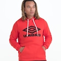 Blusão com Capuz Umbro D.Essential C/Felpa - Masculino VERMELHO