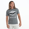 Camiseta Umbro Trio Diamond - Masculina CINZA ESCURO
