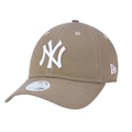 Boné Aba Curva New Era 9Twenty New York Yankees Girl - Strapback - Adulto BEGE