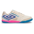 Chuteira Futsal Umbro Pro 5 Bump Club - Adulto BRANCO/MARINHO/ROXO