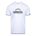 Camiseta New Era Los Angeles Chargers Logo Time NFL - Masculina BRANCO