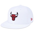 Boné Aba Curva New Era 5950 Core Nba Chicago Bulls - Fechado - Adulto BRANCO