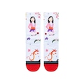 Meia Cano Alto Stance Collab Disney Mulan By Estee - Infantil VERMELHO