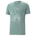 Camiseta Puma Cerberus HOUSE OF GRAPHICS - Masculina BRANCO/AMARELO CLARO