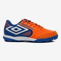 Chuteira Society Umbro Pro 5 Bump Club - Adulto LARANJA/AZUL