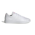 Tênis adidas Advantage Base - Feminino BRANCO/ROSA ESC