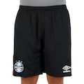 Bermuda do Grêmio Umbro Treino 2022 - Masculina PRETO/CINZA