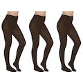 Kit Meias-Calças Selene Inverno Fio 80 - 3 Pares - Feminina PRETO/MARROM