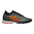 Chuteira Society Umbro Adamant Premier - Adulto PRETO/LARANJA