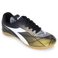 Chuteira Futsal Diadora Squadra Ii - Adulto PRETO/BRANCO