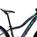 Bicicleta Aro 29 Krw Alumínio - Freio a Disco Suspensão Dianteira Mountain Bike S1 - 24 Velocidades - Adulto PRETO/TURQUESA