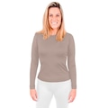 Camiseta Térmica Roupas Térmicas Segunda Pele - Feminina BEGE