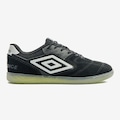 Chuteira Futsal Umbro Pro Challenge - Adulto PRETO/BRANCO