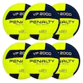 Kit Bolas Vôlei Penalty Vp 2000 X com 6 Unidades AMARELO/ROXO