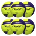 Kit Bolas Vôlei Penalty Vp 5000 M X com 6 Unidades AMARELO/ROXO