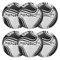 Kit de Bolas de Futebol de Campo Penalty 8 X - 6 Unidades BRANCO/PRETO