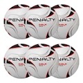 Bola de Futsal Penalty Max 50 - 6 unidades BRANCO/PRETO