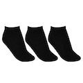 Kit Meias Soquete Top Fill - 3 Pares - Adulto PRETO