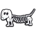 Jibbitz Crocs Halloween Cachorro Esqueleto Único BRANCO