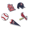 Jibbitz Crocs Mlb St. Louis Cardinals Pack com 5 Peças Único BRANCO