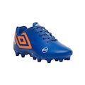 Chuteira de Campo Umbro Orbit - Infantil AZUL/LARANJA