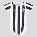 Body do Atlético Mineiro Torcida Baby Listrado Uv - Infantil BRANCO