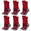 Kit Meias 3/4 Penalty Grip - 6 Pares - Infantil VERMELHO